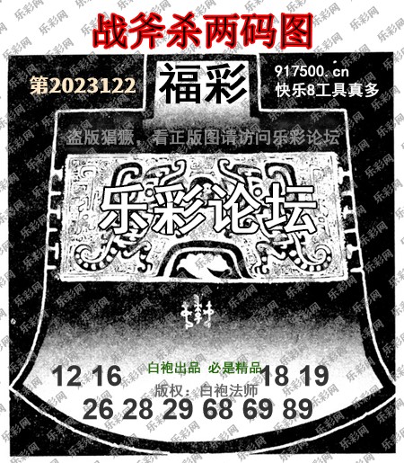 福彩3D第2023122期白袍法师乐彩图谜总汇［10图］