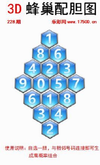 福彩3D第2023228期白鱼舟蜂巢配胆图