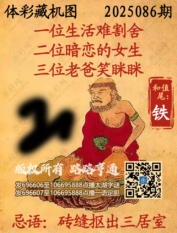 排列3第2025086期乐彩网《正版保真藏机图》图谜