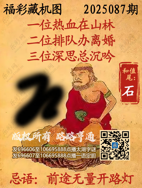 福彩3D第2025087期3d正版藏机图