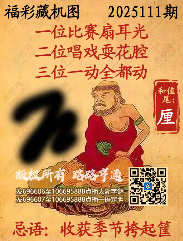 福彩3D第2025111期3d正版藏机图