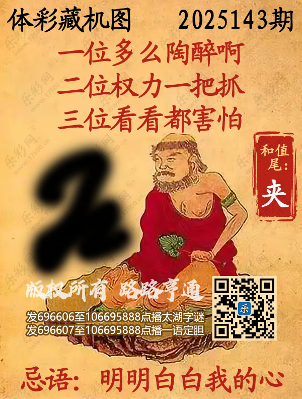 排列3第2025143期乐彩网《正版保真藏机图》图谜