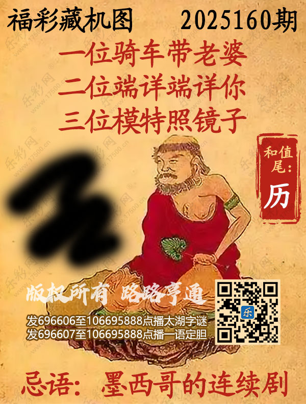 福彩3D第2025160期3d正版藏机图