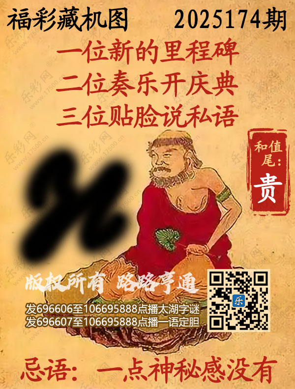 福彩3D第2025174期3d正版藏机图
