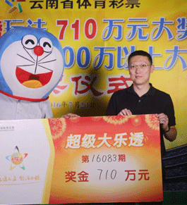 坚持买彩十几年 云南楚雄彩民终获大乐透710万